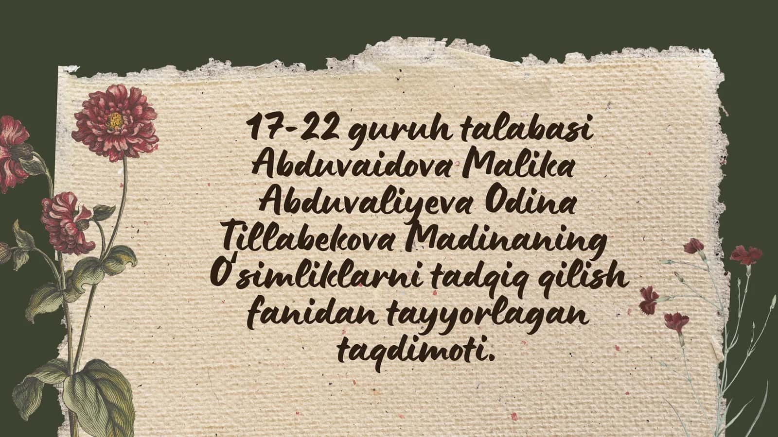 Vegetatsion tajriba usuli