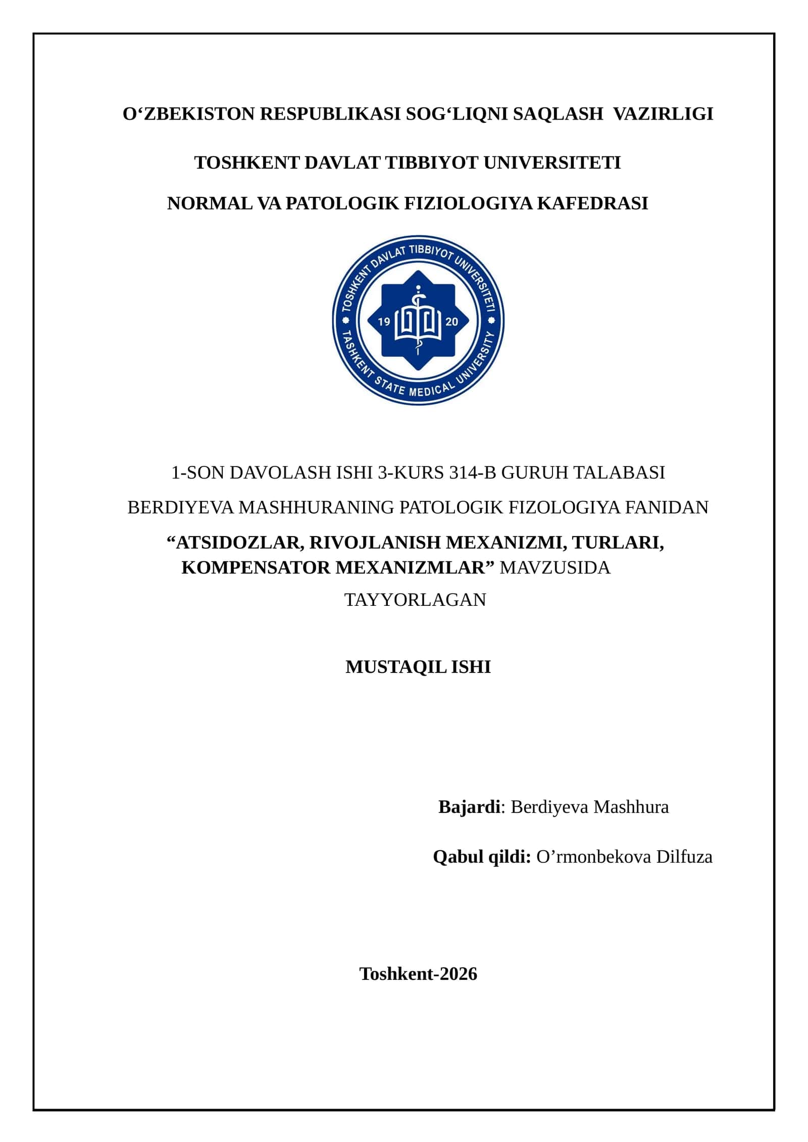 ATSIDOZLAR, RIVOJLANISH MEXANIZMI, TURLARI, KOMPENSATOR MEXANIZMLAR