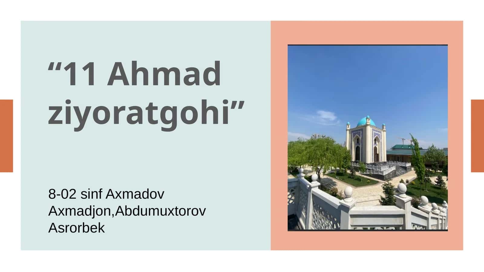 11 Ahmad ziyoratgohi