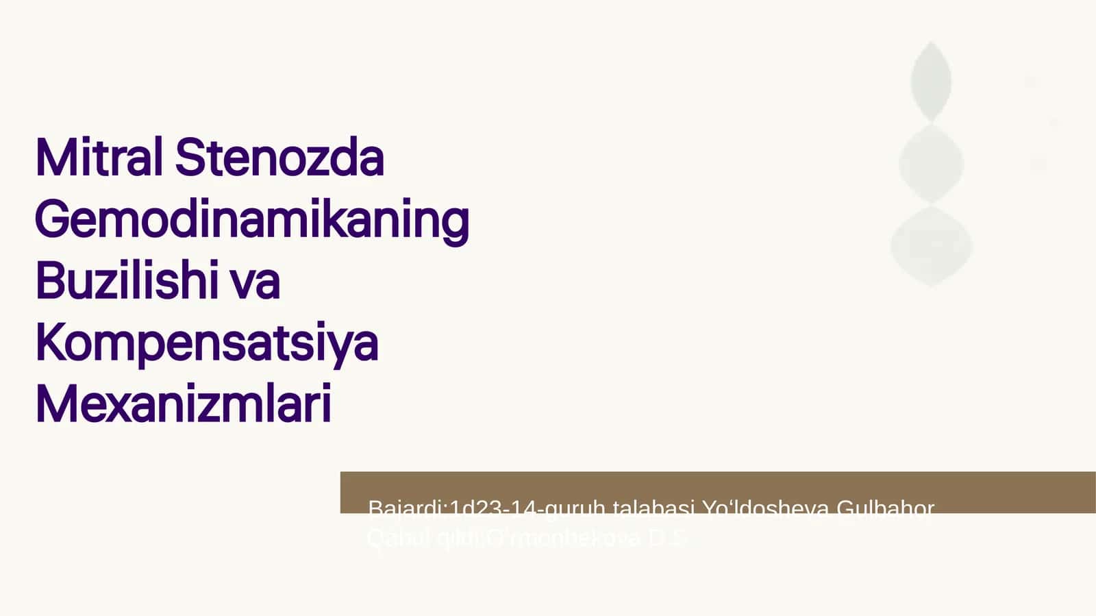 Mitral Stenozda