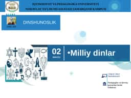 Milliy dinlar