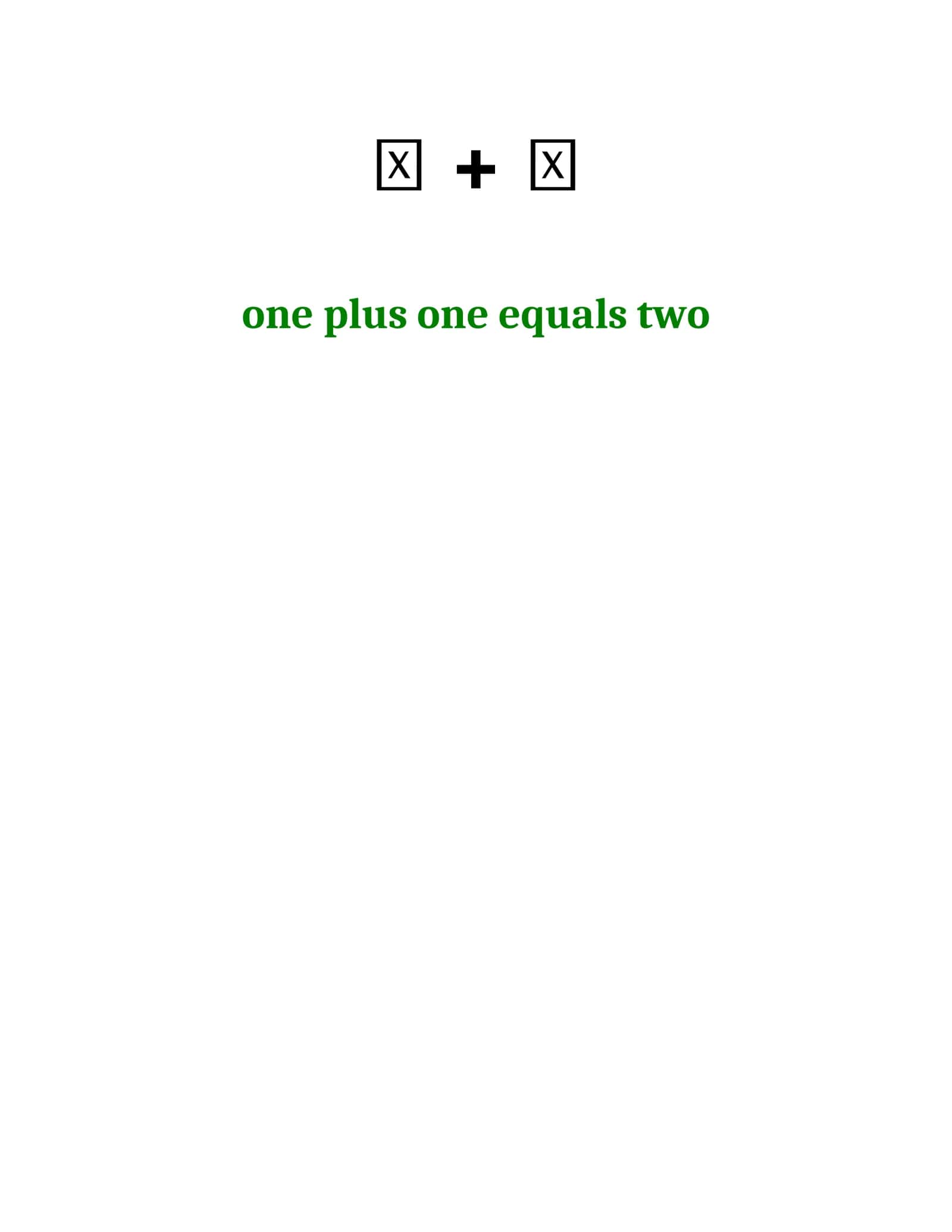 English addition