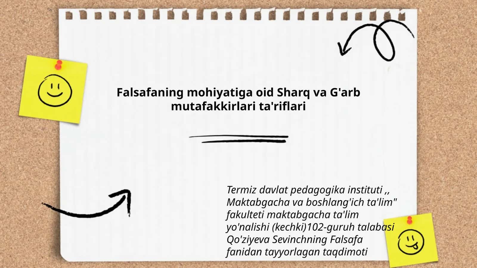 Falsafaning mohiyatiga oid Sharq va G'arb mutafakkirlari ta'riflari
