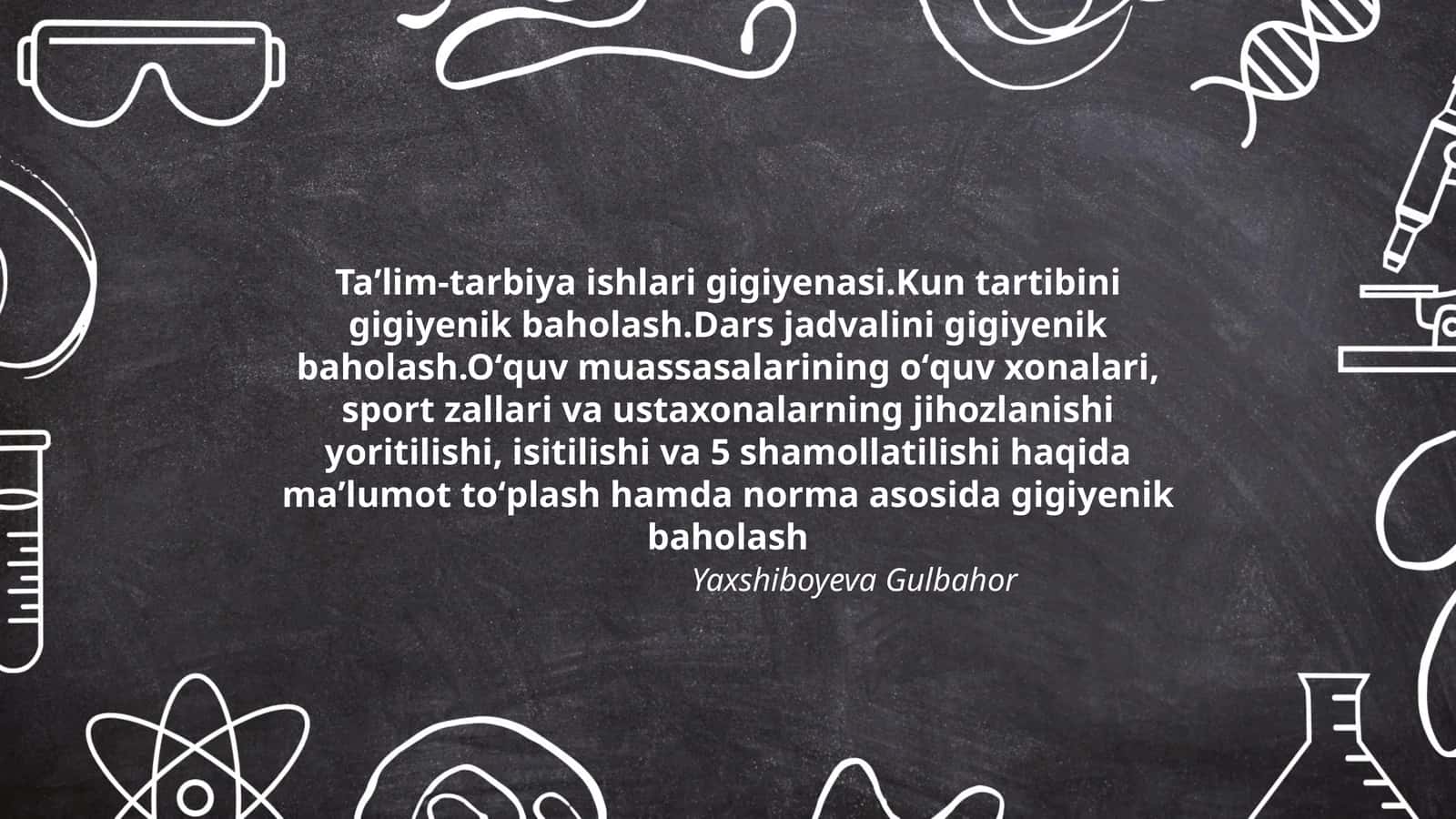 Taʼlim-tarbiya ishlari gigiyenasi