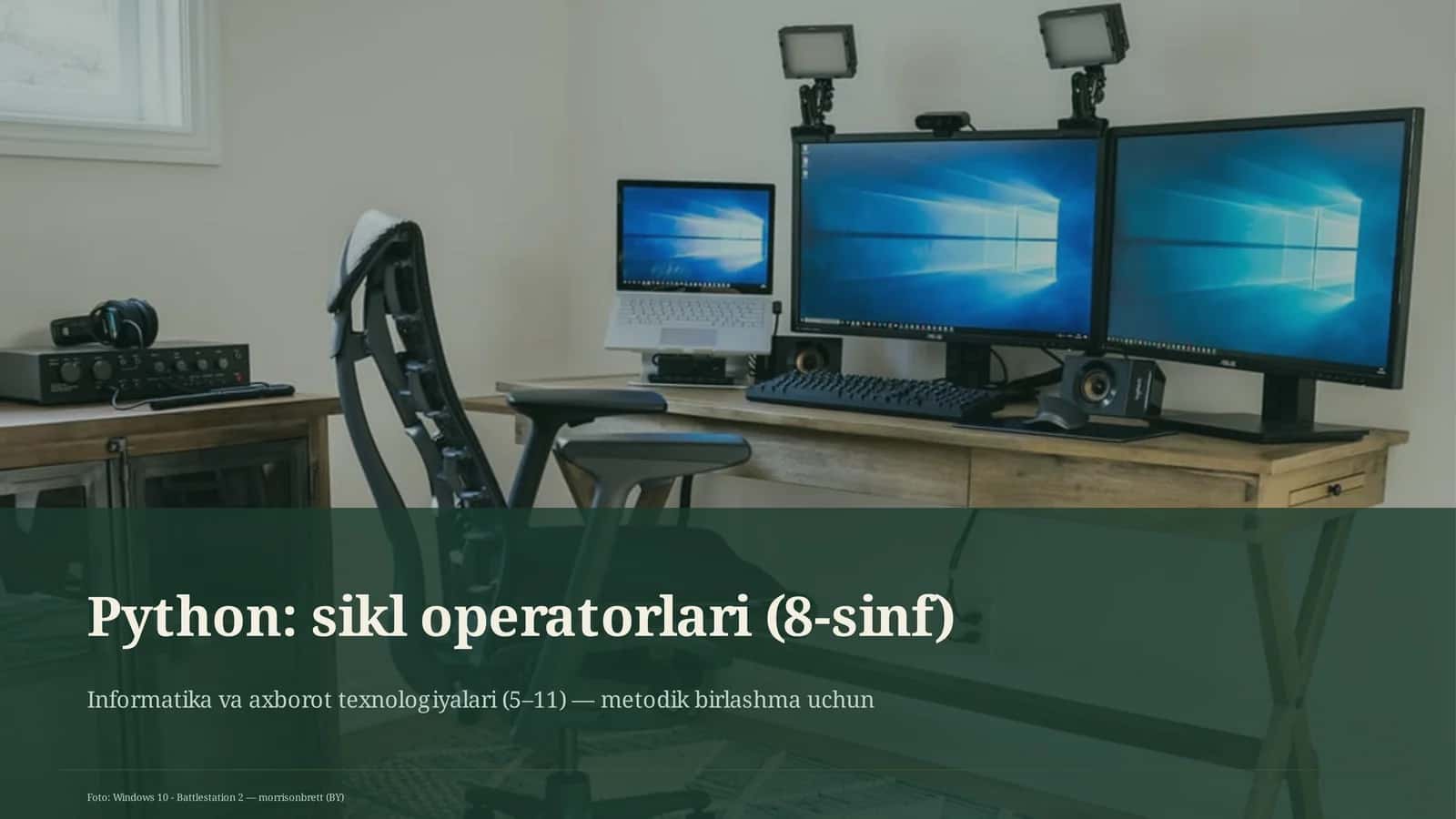 Python: sikl operatorlari (8-sinf)