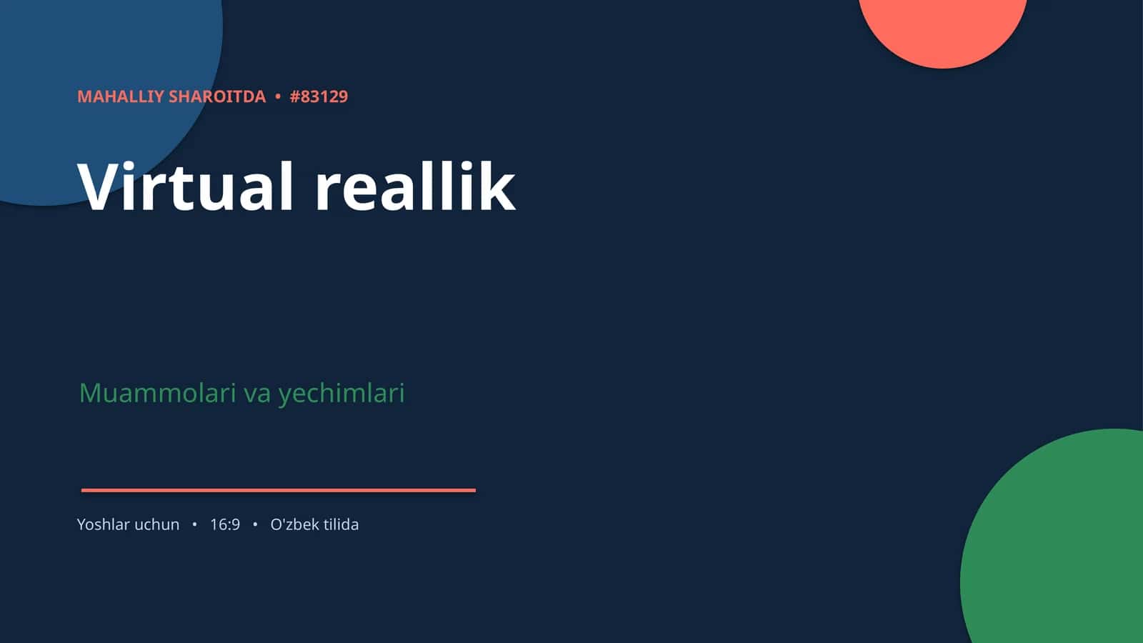 Virtual reallik