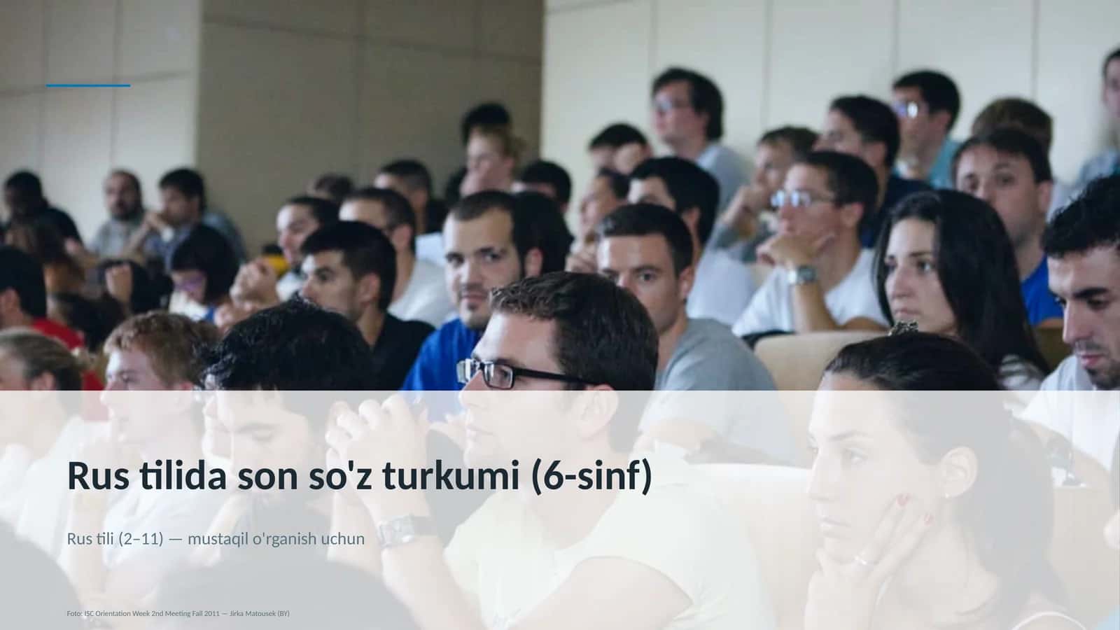 Rus tilida son so'z turkumi (6-sinf)