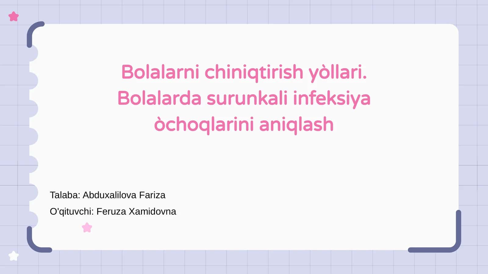 Bolalarni chiniqtirish yòllari