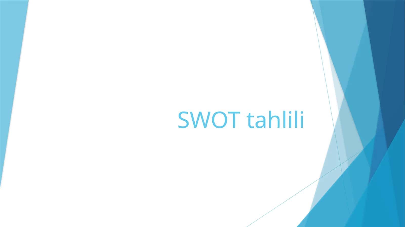 SWOTtahlili