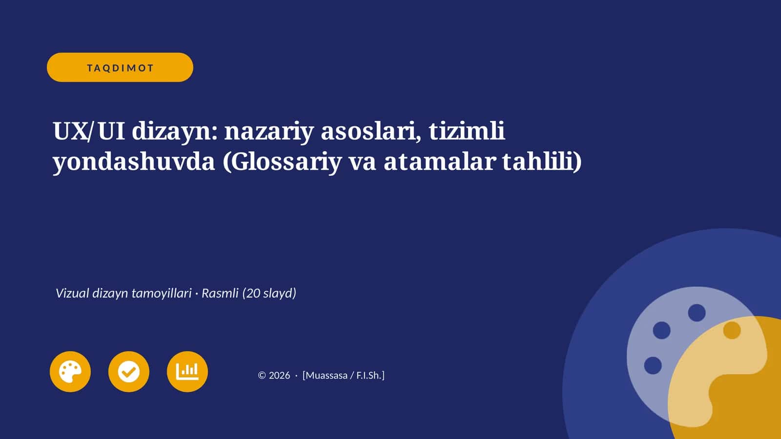 UX/UI dizayn: nazariy asoslari, tizimli yondashuvda (Glossariy va atamalar tahlili)