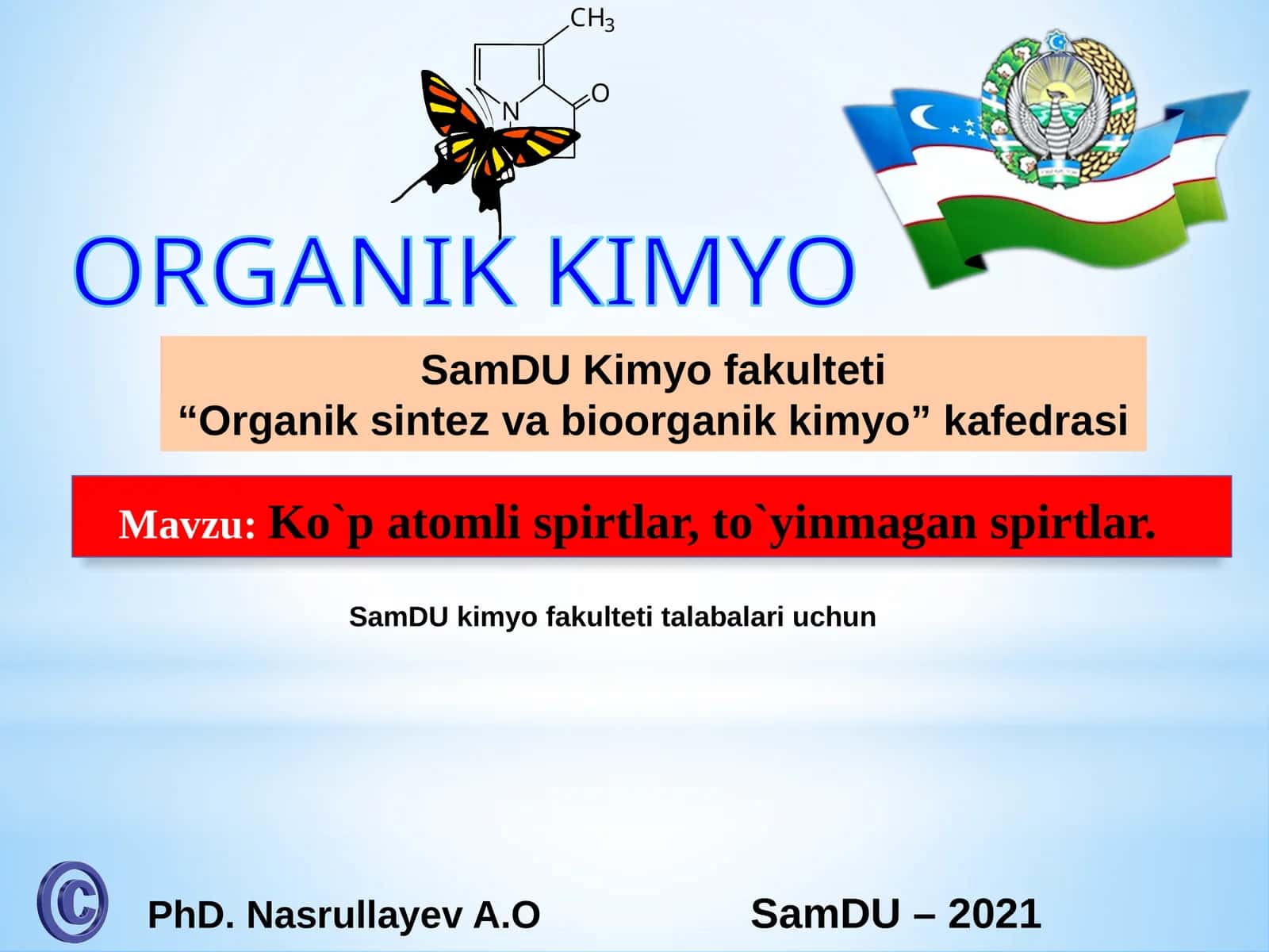 Ko`patomli spirtlar, to`yinmagan spirtlar