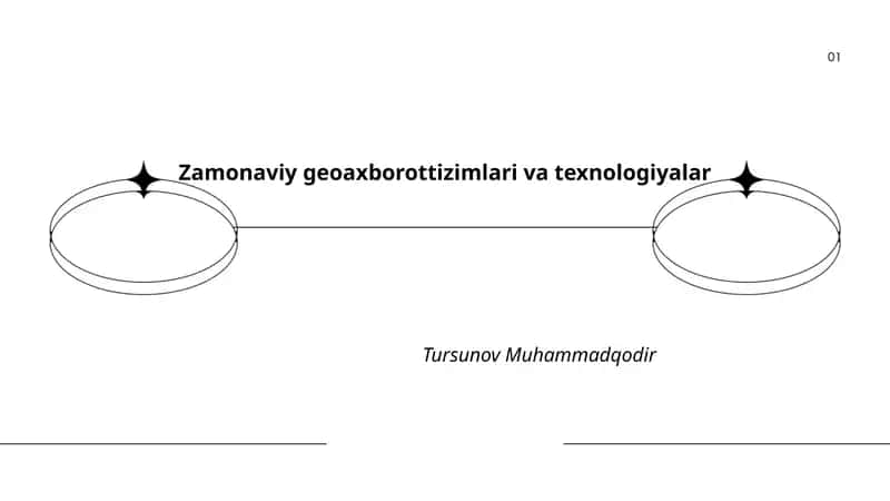 Zamonaviy geoaxborottizimlari va texnologiyalar