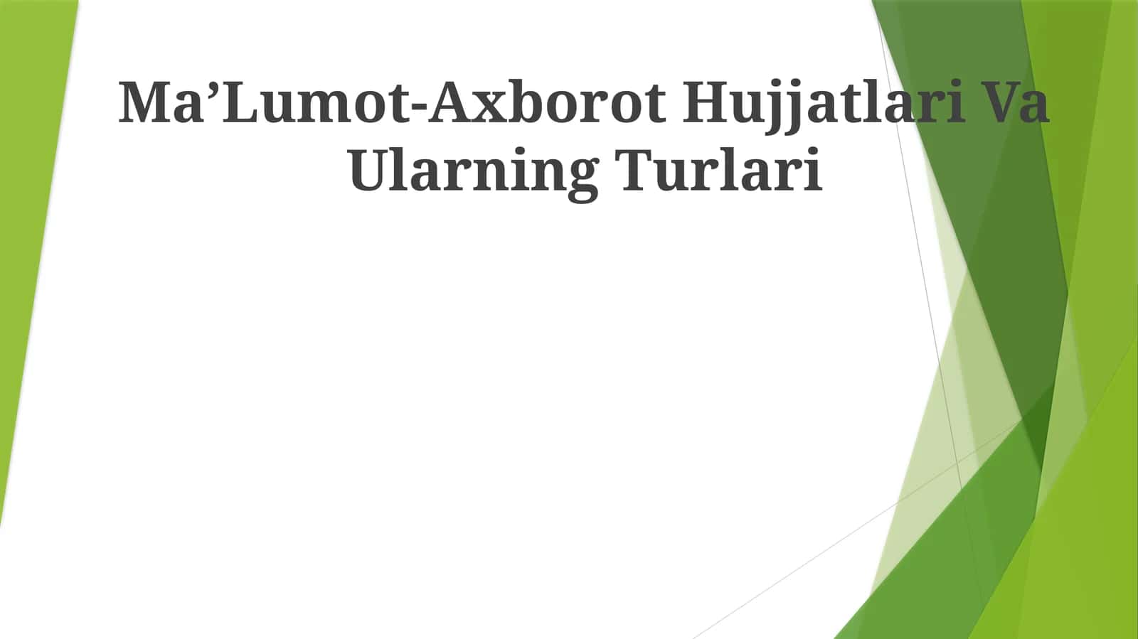 Axborot hujjatlari