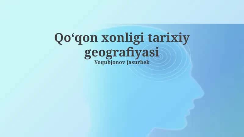 Qoʻqon xonligi tarixiy geografiyasi