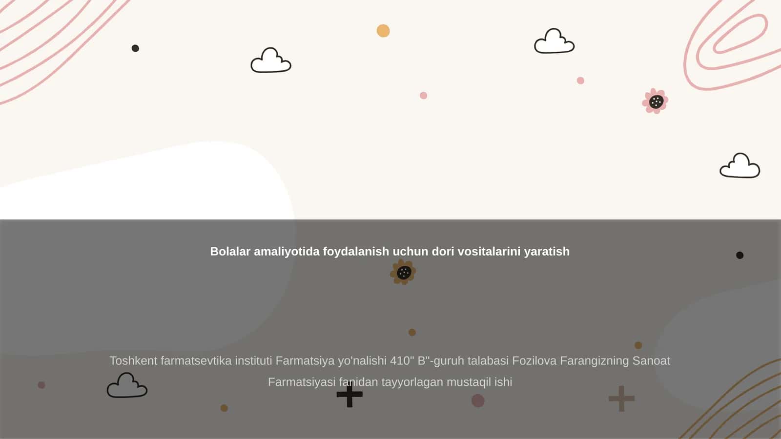 Bolalar uchun dori vositalari