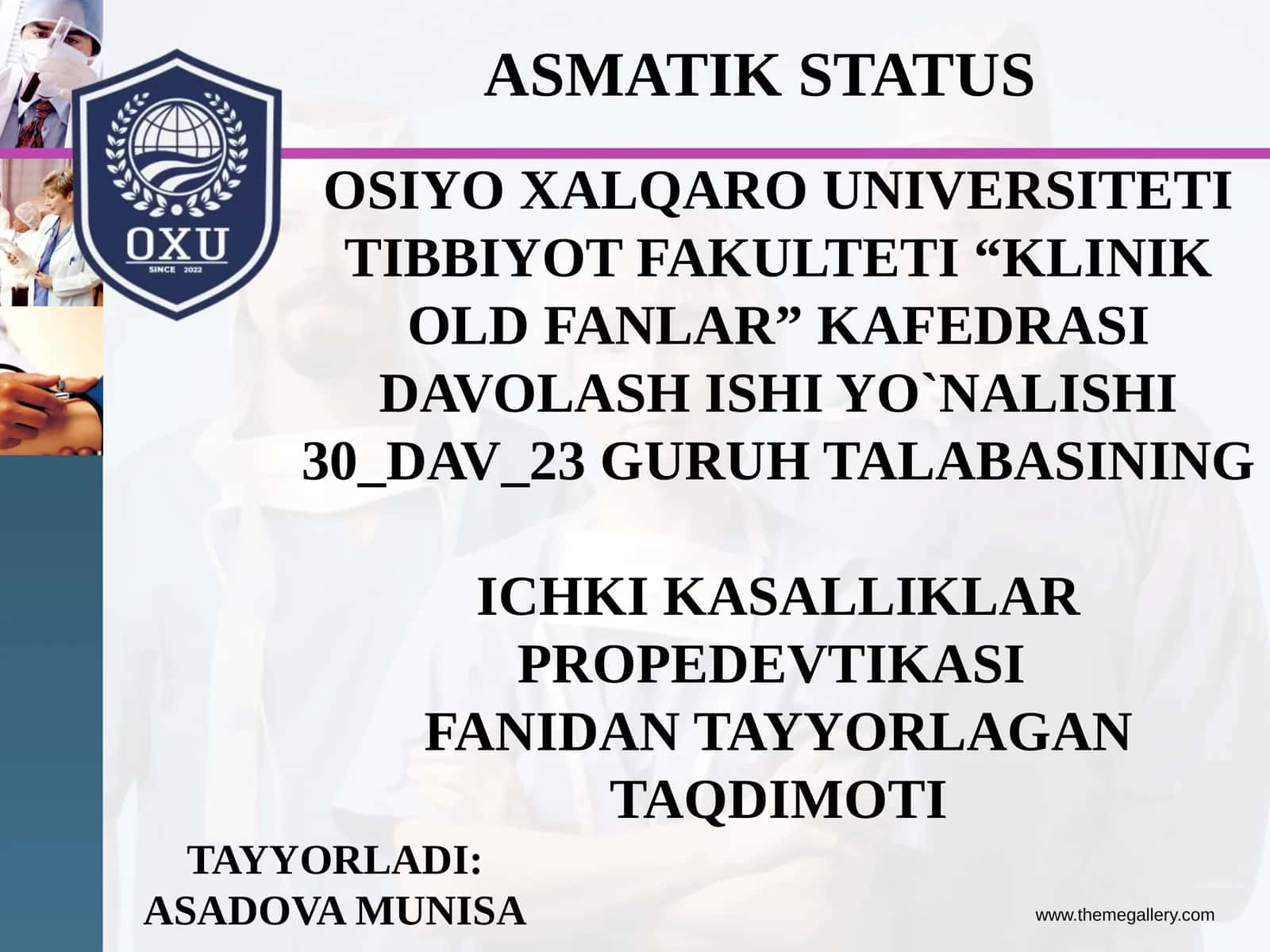 ASMATIK STATUS BRONXIAL ASTMA
