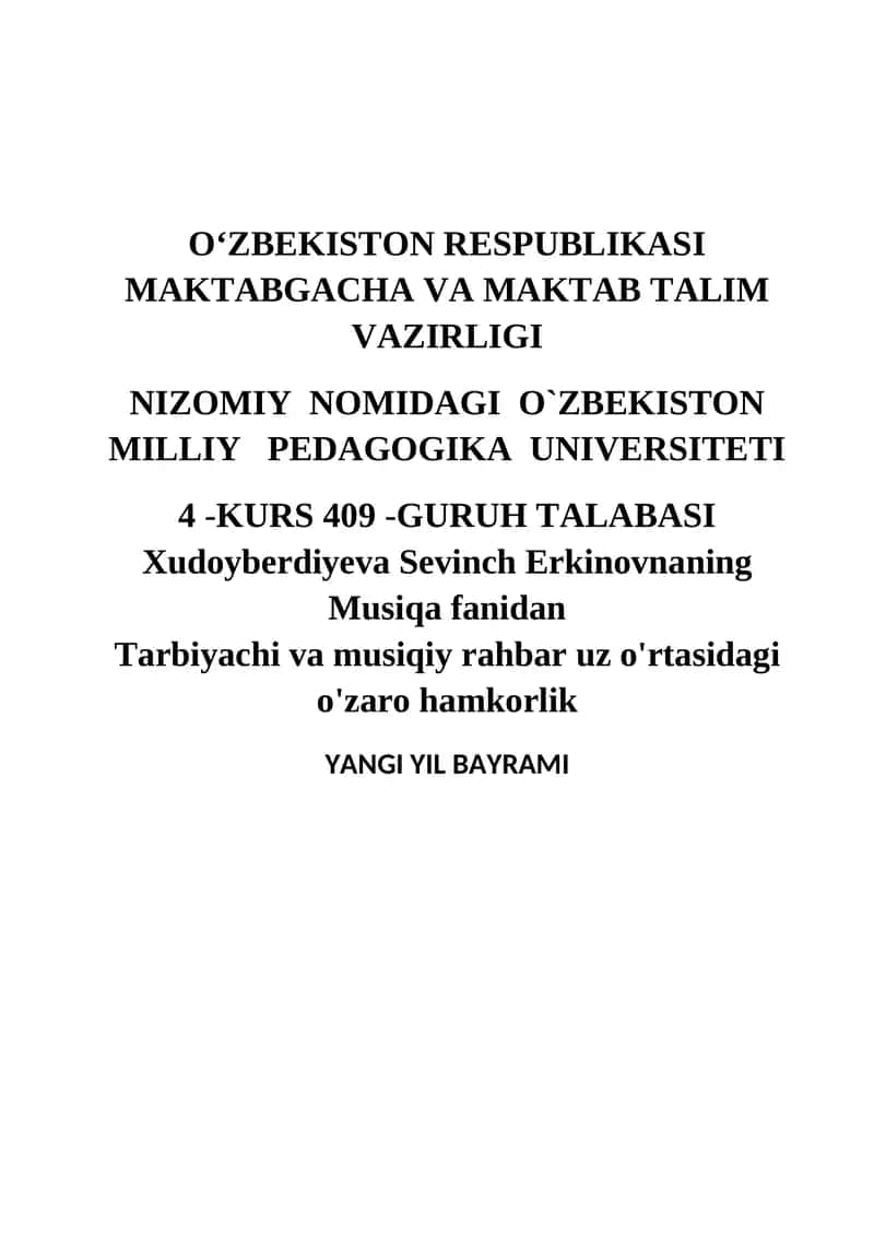 Yangi yil bayrami
