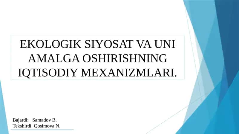 yashil iqtisod