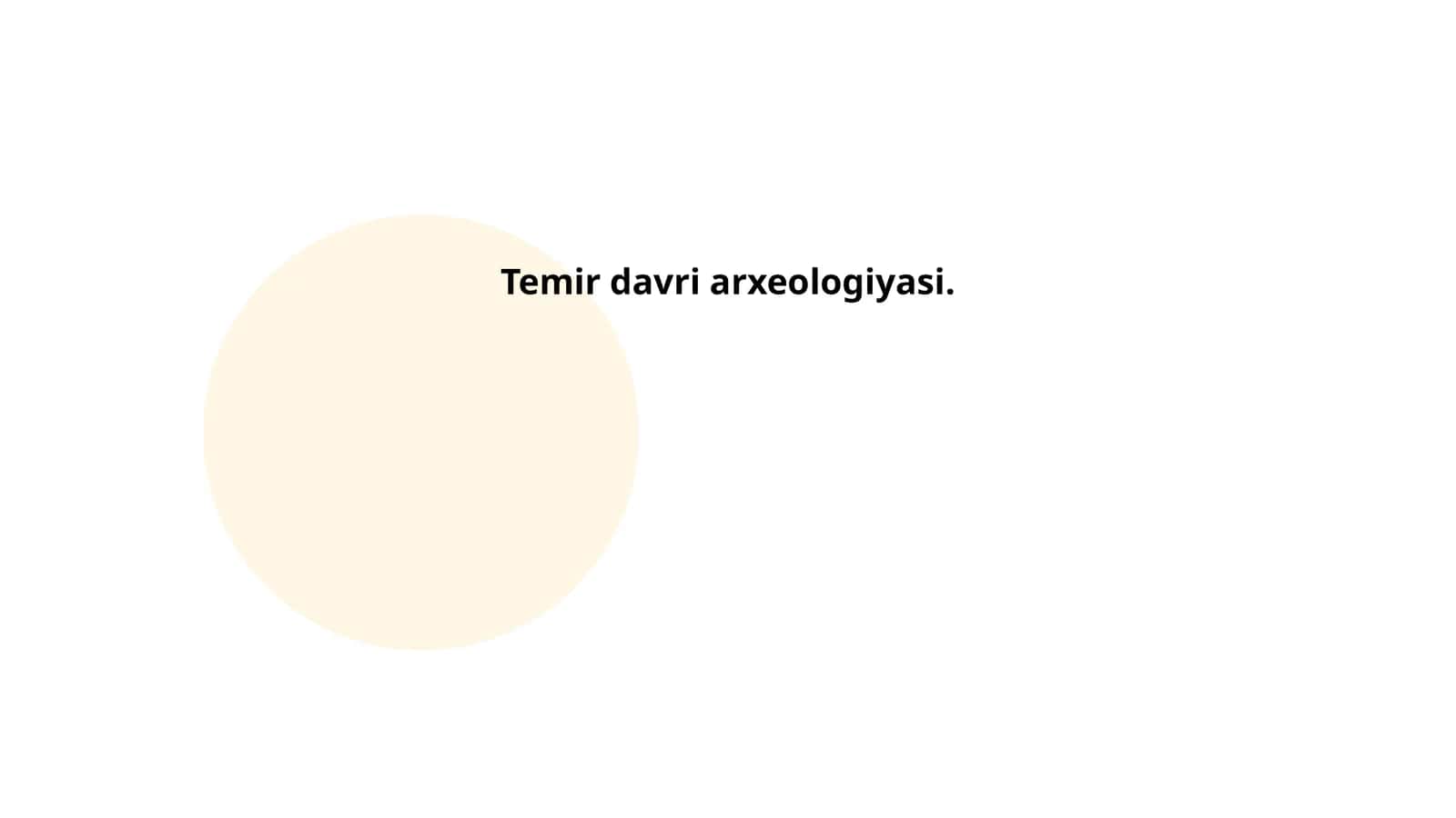 Temir davri arxeologiyasi