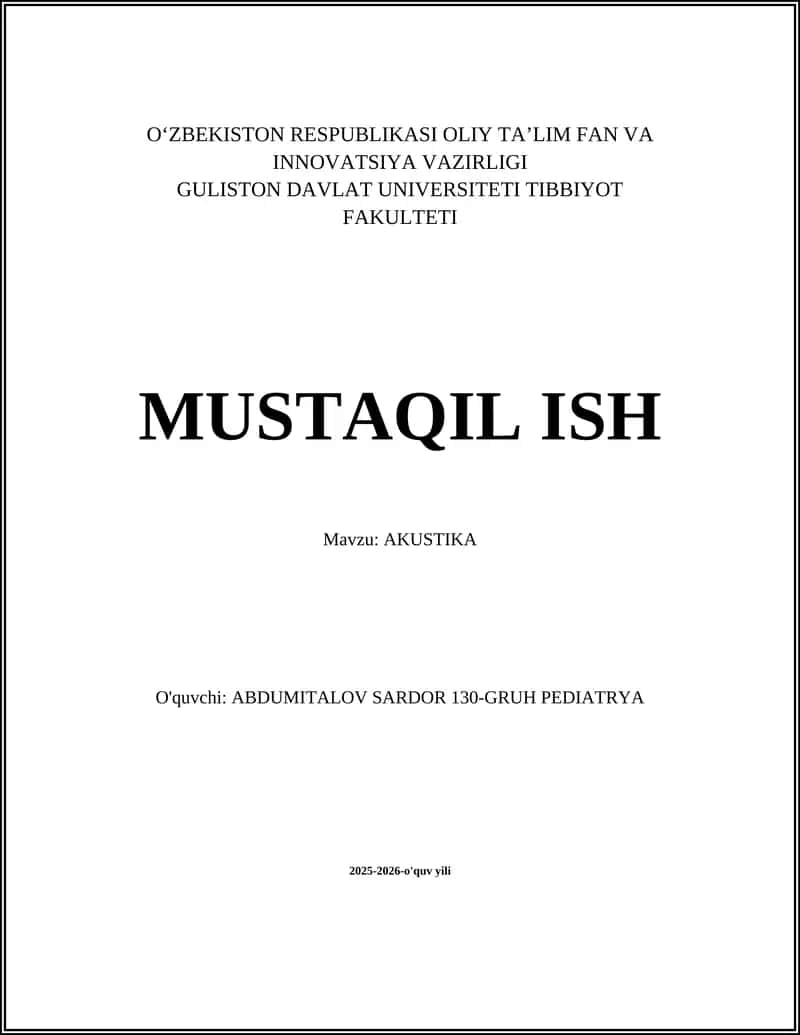 AKUSTIKA