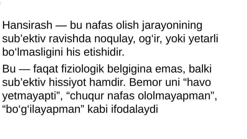 Hansirash klassifikatsiyasi va etiologiyasi