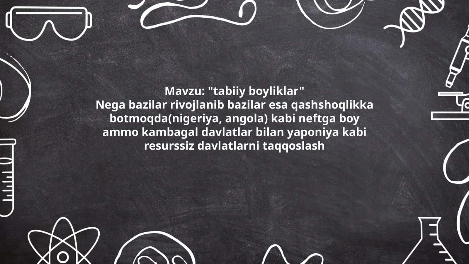 "tabiiy boyliklar"