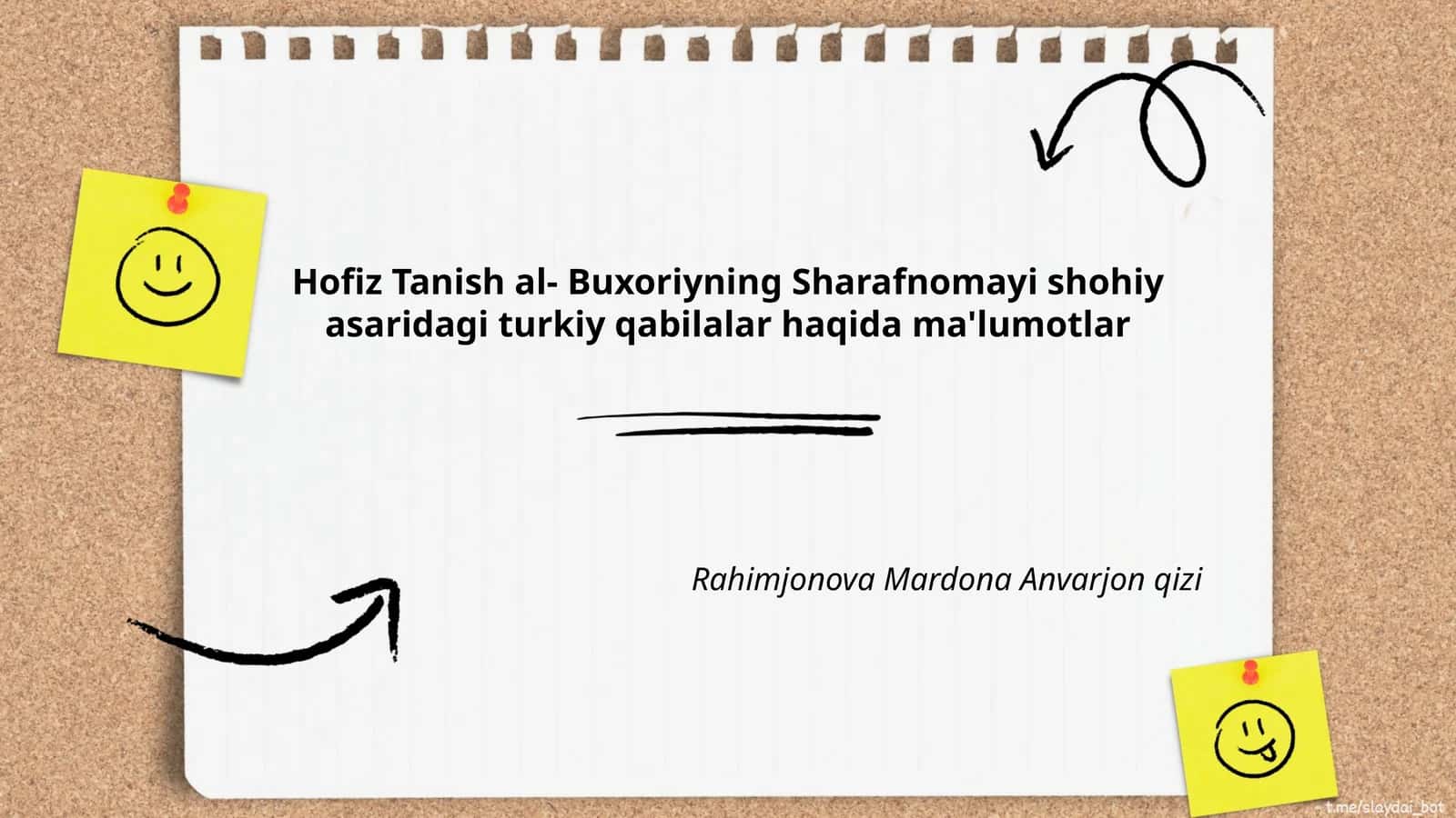 Sharafnomayi shohiy qabilalar haqida ma'lumotlar