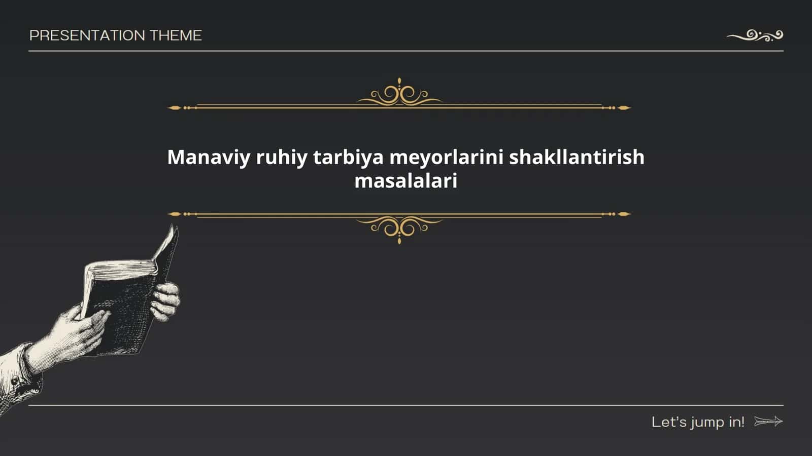 Manaviy ruhiy tarbiya meyorlarini shakllantirish masalalari