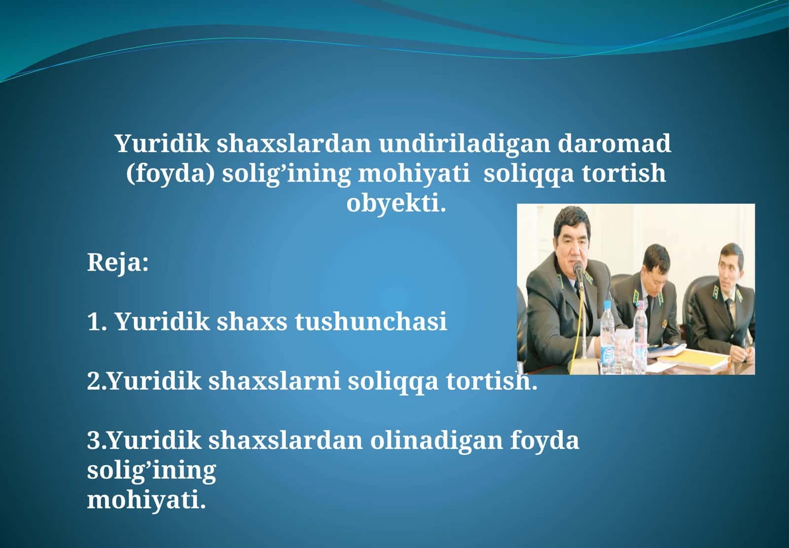 Yuridik shaxslardan undiriladigan daromad
