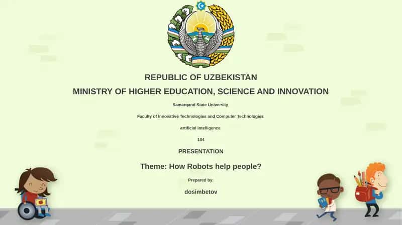 How Robots help people?