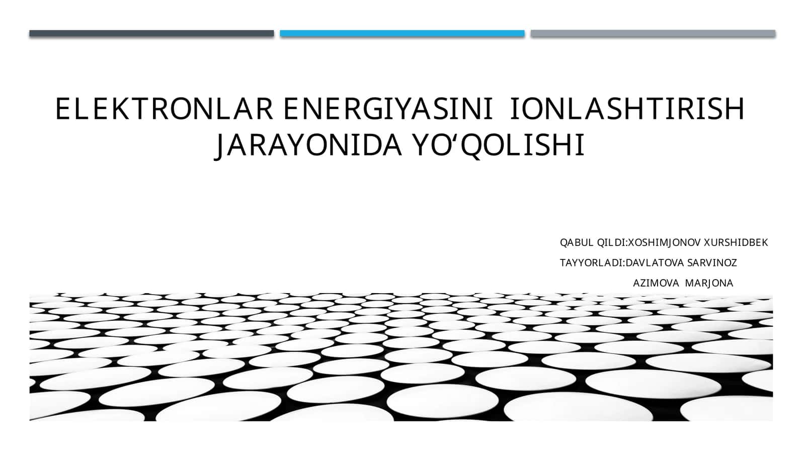 Elektronlarni energiyasini ionlashtirish jarayonida yo‘qolishi