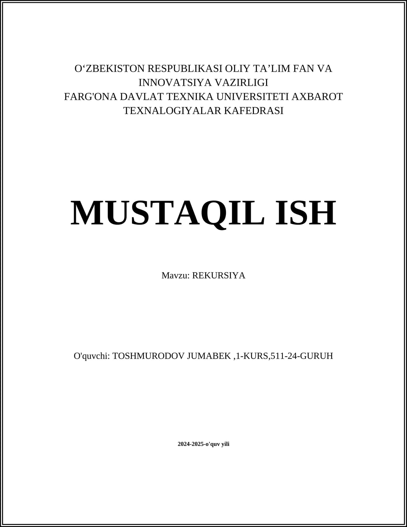 REKURSIYA