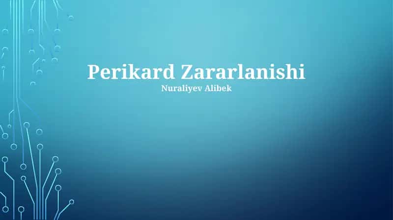 Perikard Zararlanishi