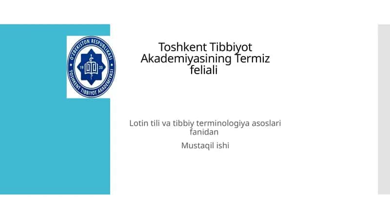LOTIN TILIDA URG’U VA URG’U QUYISH QOIDALARI
