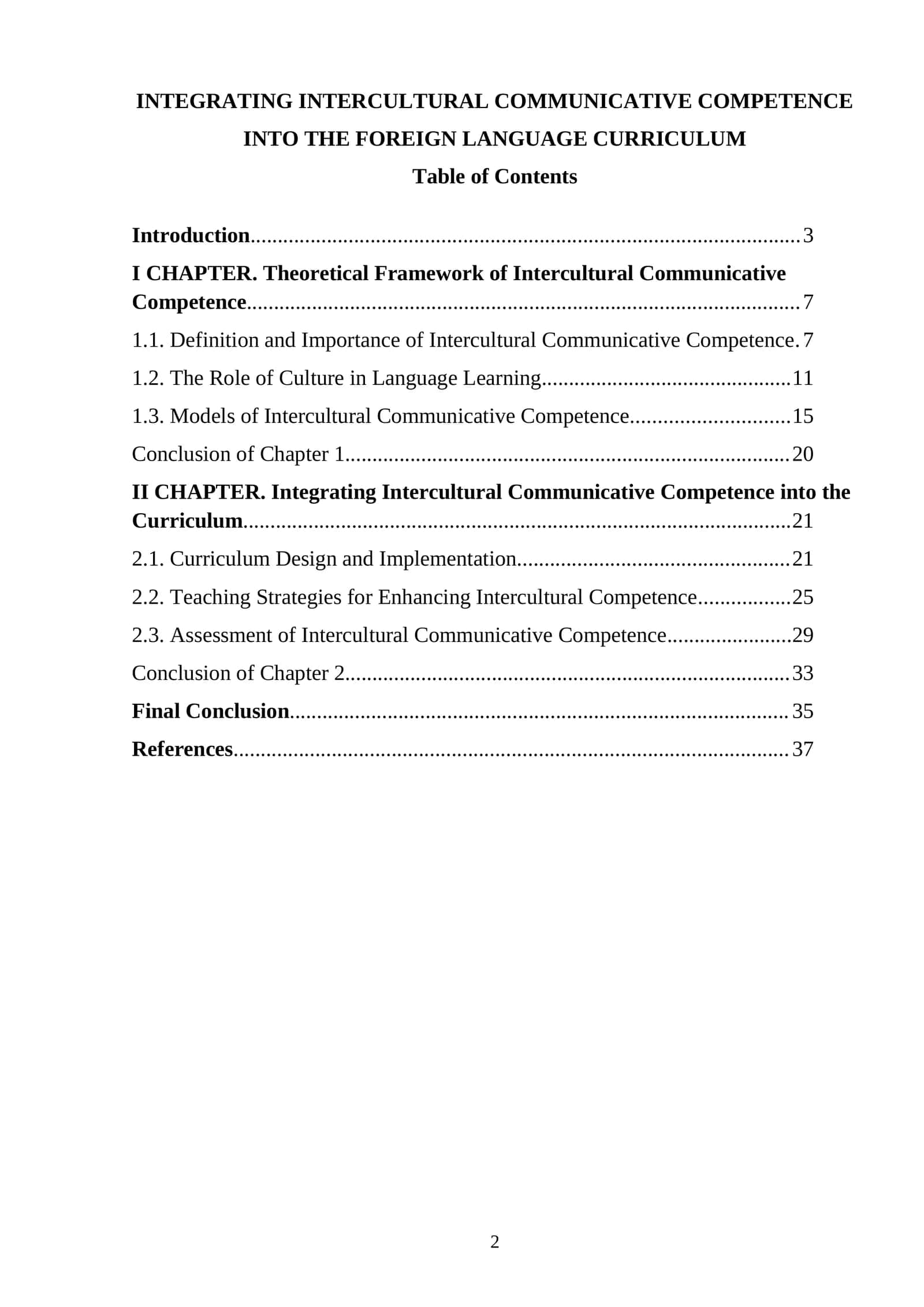 INTEGRATING INTERCULTURAL COMMUNICATIVE COMPETENCE INTO THE FOREIGN LANGUAGE CURRICULUM