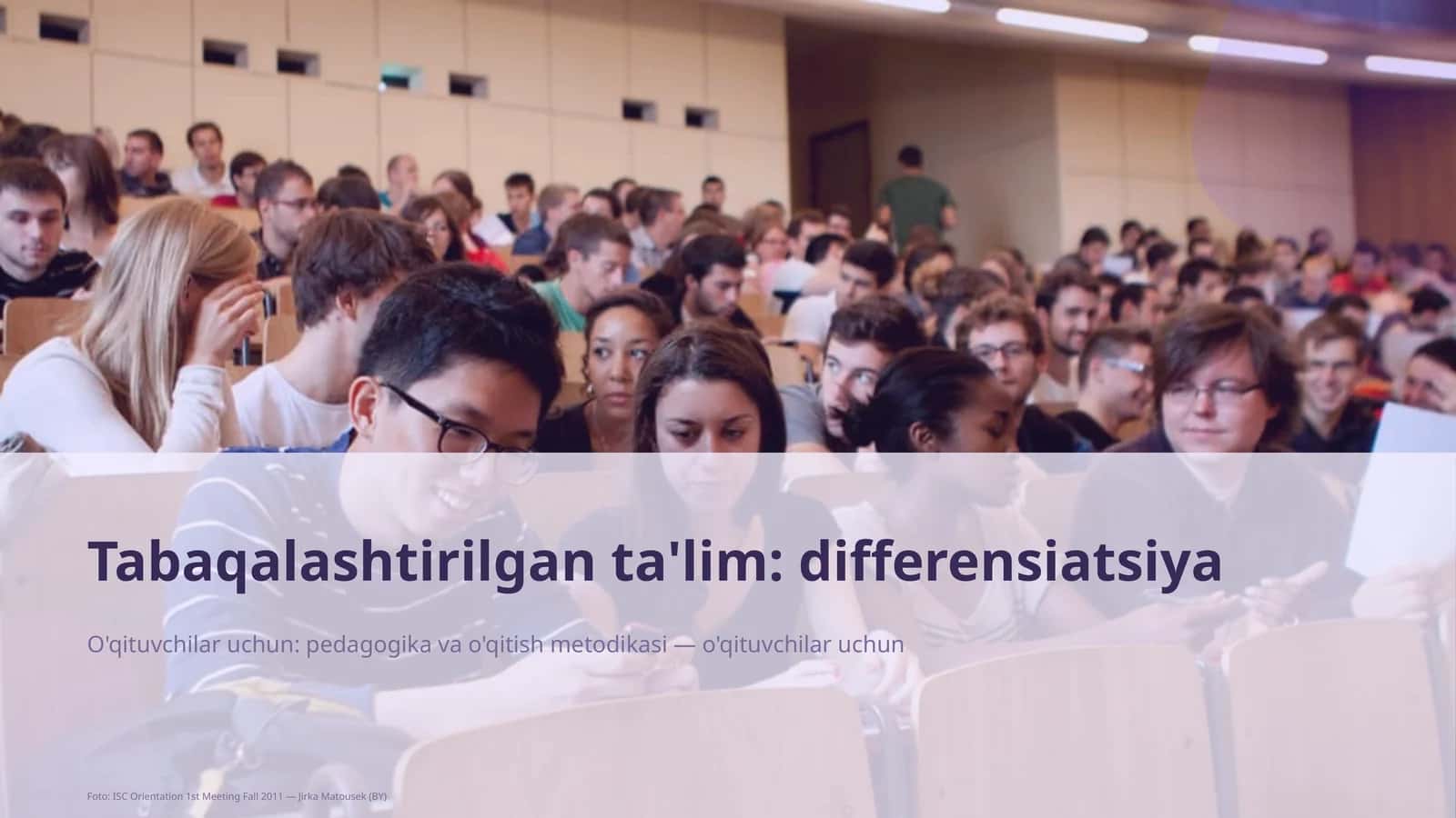 Tabaqalashtirilgan ta'lim: differensiatsiya