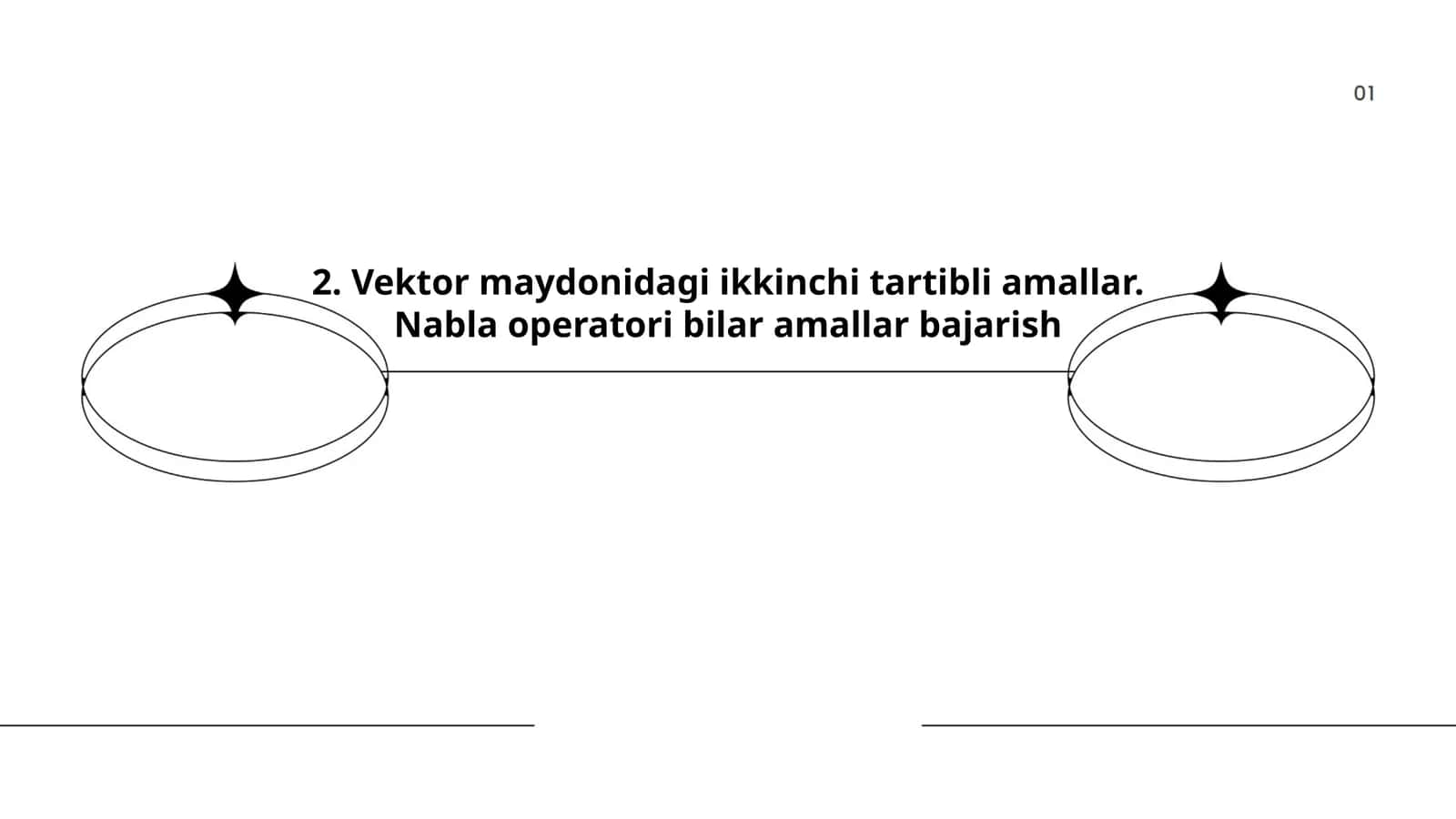 Vektor maydonidagi ikkinchi tartibli amallar