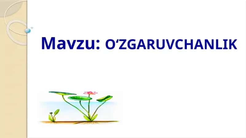 O‘zgaruvchanlik