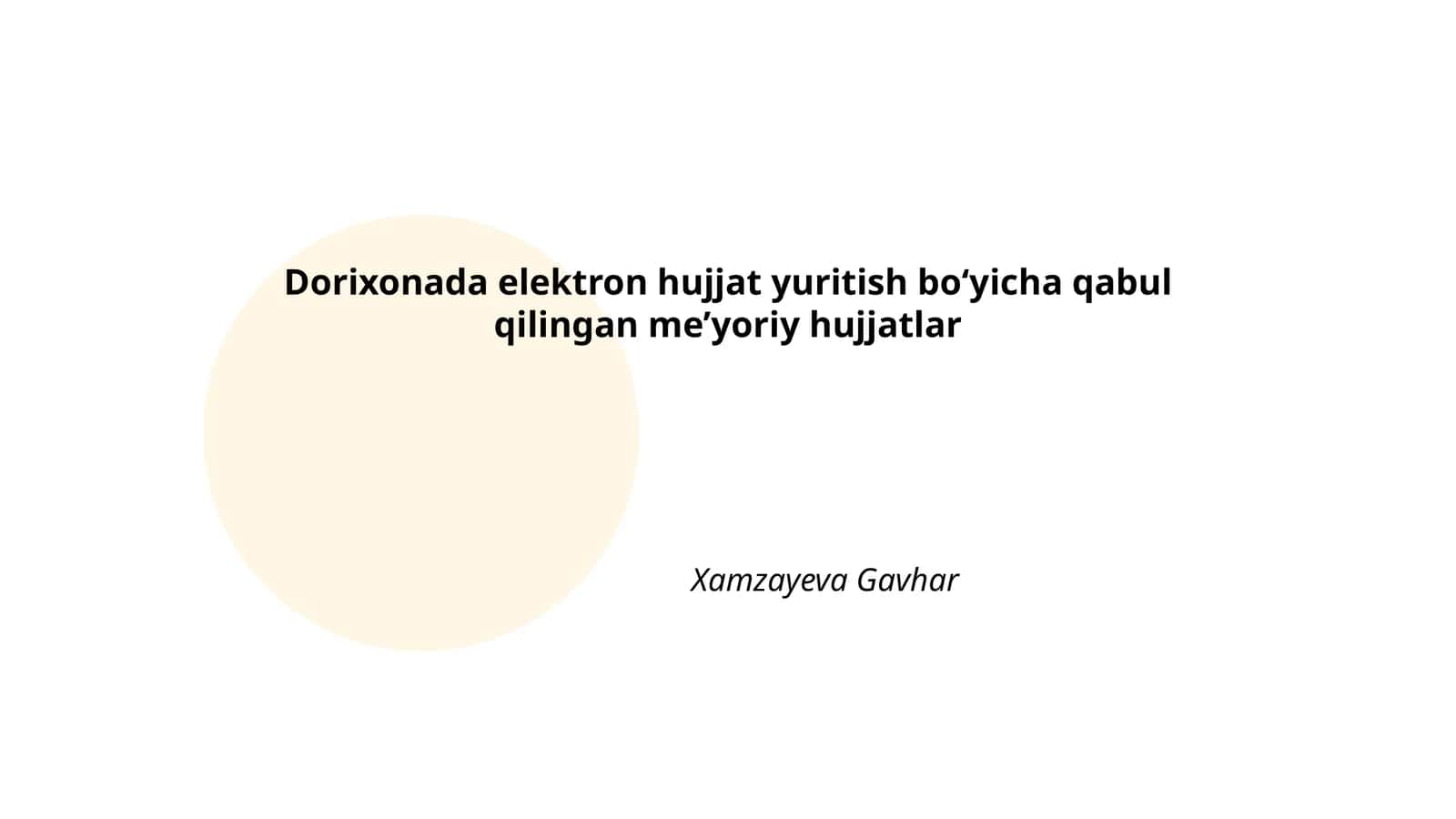Elektron hujjat almashinuvi tizimi