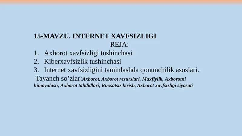 Internet xafsizligi