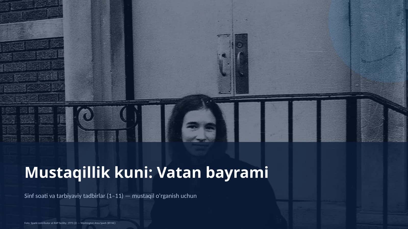 Sinf soati va tarbiyaviy tadbirlar (1–11)