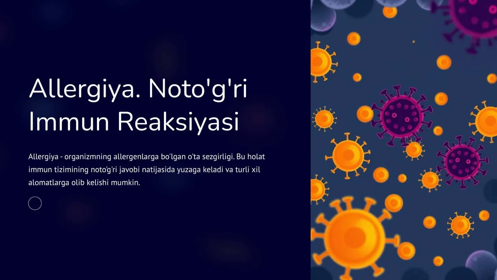 Allergiya. Noto'g'ri Immun Reaksiyasi