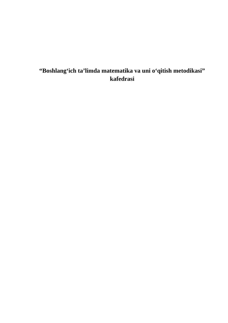 Boshlang‘ich sinf darslari, ularning metodikasi va gap turlarini o‘rgatish jarayoni