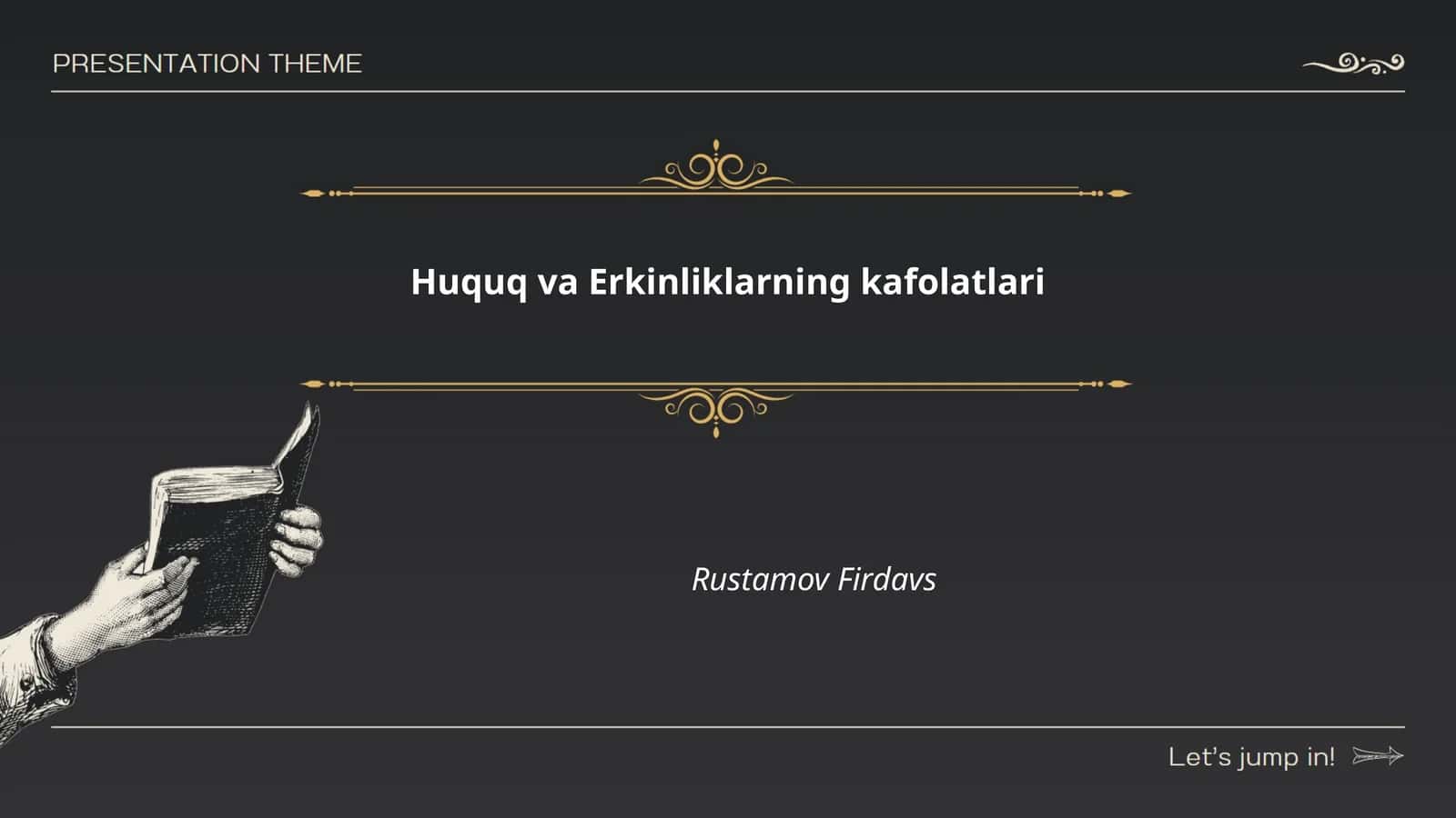 Huquq va Erkinliklarning kafolatlari