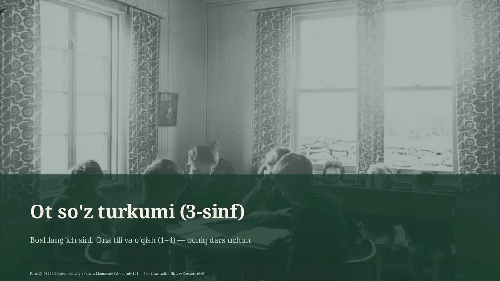 Ot so'z turkumi (3-sinf)