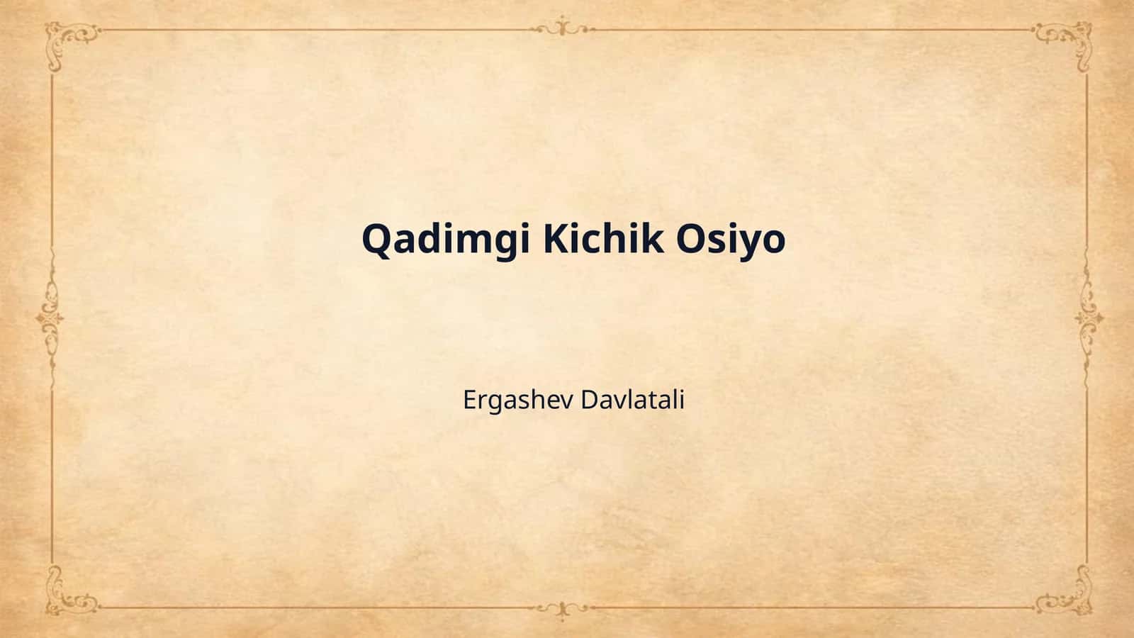Qadimgi Kichik Osiyo