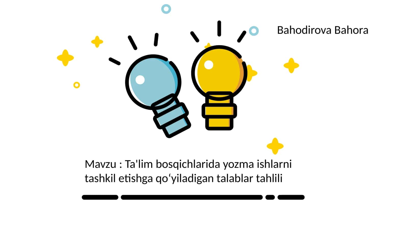 Ta'lim bosqichlarida yozma ishlarni tashkil etishga qo'yiladigan talablar tahlili