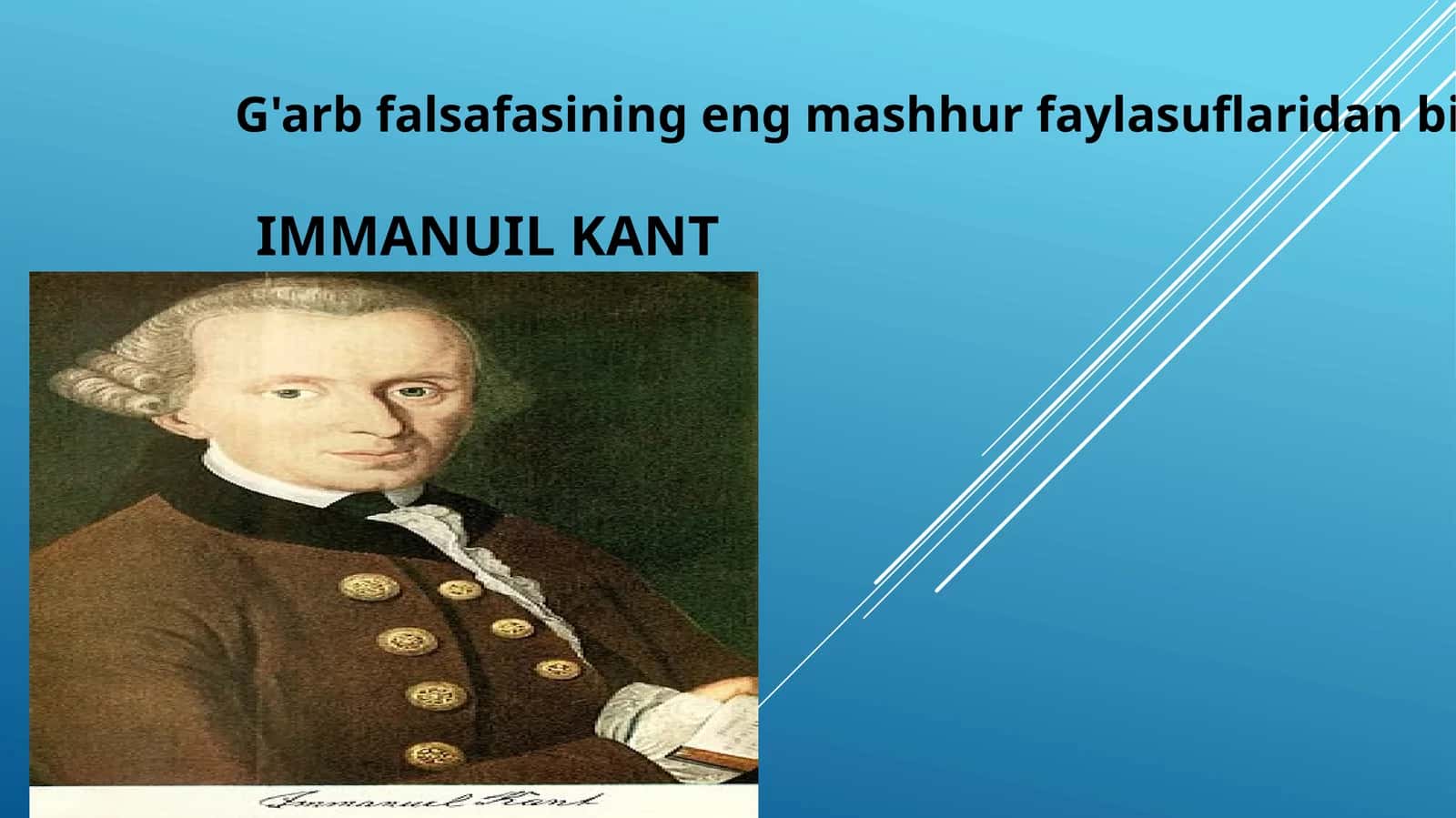 Immanuil Kant