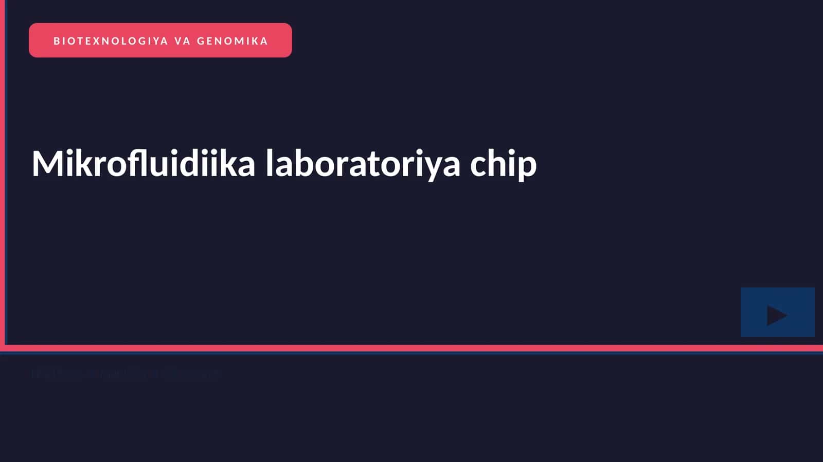 Mikrofluidiika laboratoriya chip
