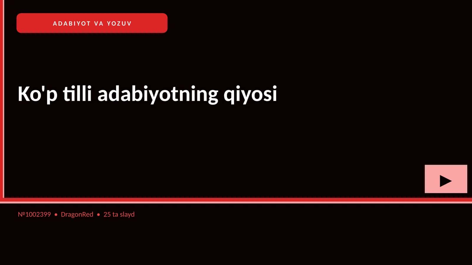 Ko'p tilli adabiyotning qiyosi